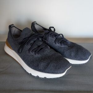 Brunello Cucinelli Blue Melange Knit Runners 45